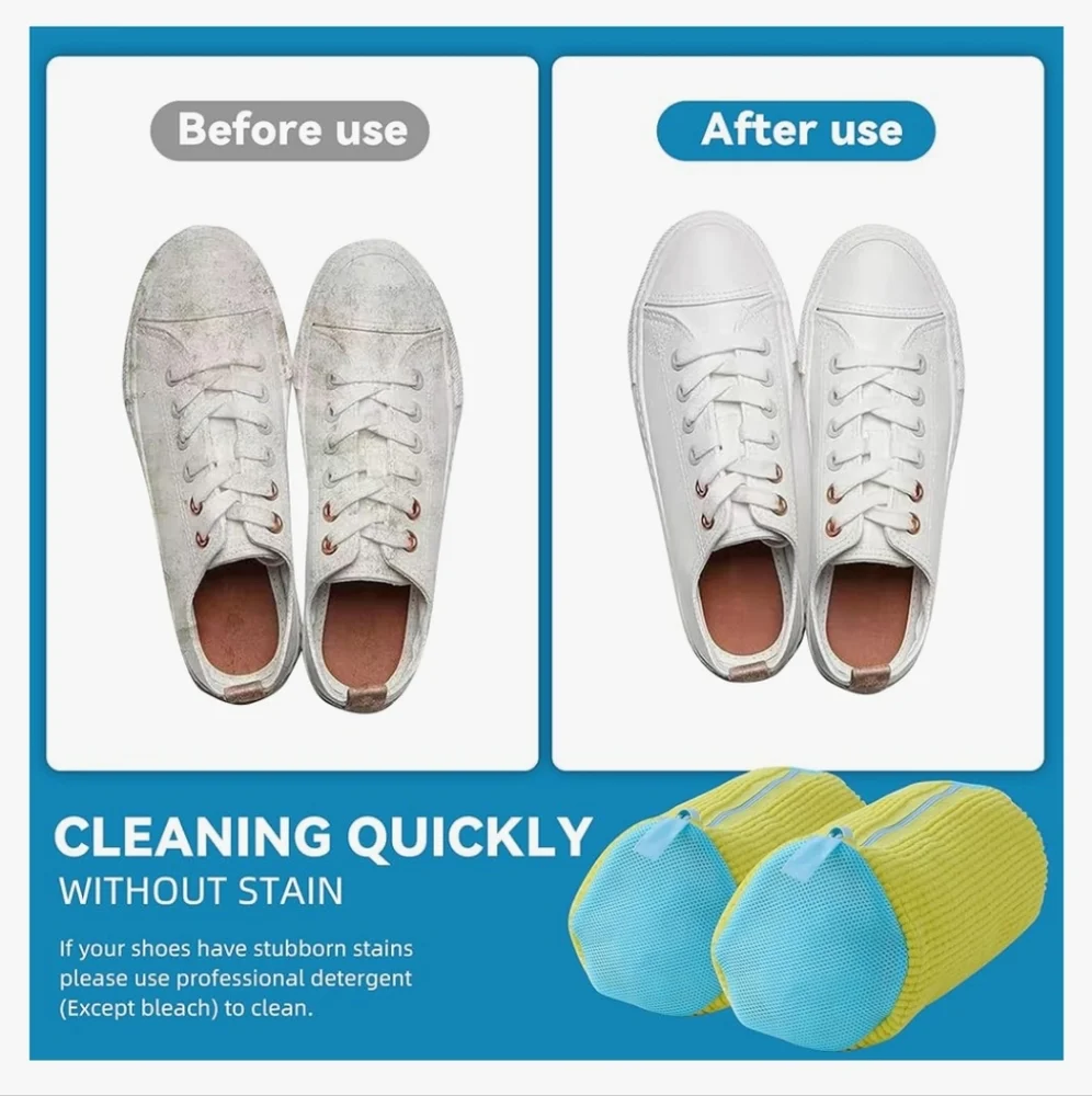 2 Pcs Shoe Washing Machine Bags
